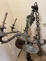 Kos fejes bronz csillár