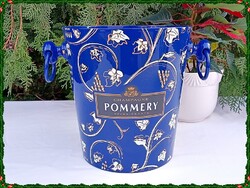 Rare, Original, Exclusive French Pommery Champagne Cooler Metal Bucket