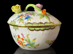 Herendi - Viktória mintás szív bonbonier