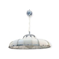 MEBLO mennyezeti lámpa 1960-70-es évek, műanyag, üveg búra, jó állapotban. - 01376