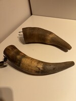 2 db régi ökör szarv