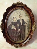 Ca 1900  PORTRÉ HÁZAS PÁRRÓL
