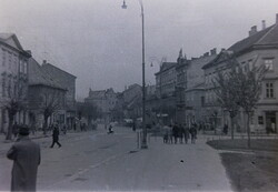 Régi fotónegatívok -  Sopron utcaképek Várkerület, templom 3 db B15/3/33