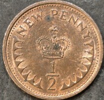 United Kingdom half, ½ penny, 1979.