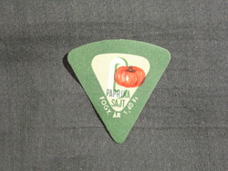 Sajt címke,Pécs tejüzem,Paprika kenhető zsíros ömlesztett sajt, 1.40 Ft-