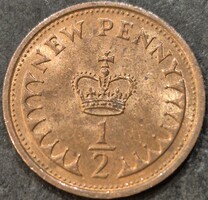 United Kingdom half, ½ penny, 1979.