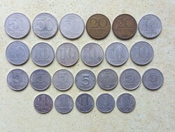 Németország NDK 24 db Különböző Érme 1,5,10,20,50 Pfennig 1949-1983