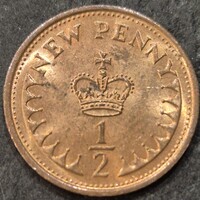 United Kingdom half, ½ penny, 1979.