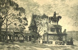 (K) Blahos Rudolf (1917-1986) : Halászbástya / Szent István szobor