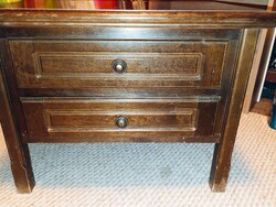 2 db retró, fa éjjeliszekrény