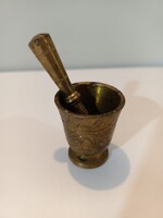 Kisméretű réz mozsár