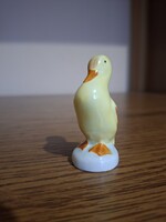 Aquincum porcelán mini kacsa, madár. 5,8 cm. Hibátlan. Jelzett