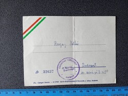 D209958 – Hazafias Népfront, Sopron - Posgay Ildikó nevére küldött meghívó  Csögey Sándor