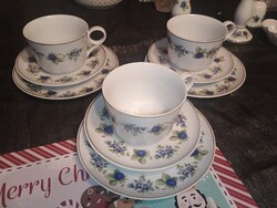 Hollóházi szeder mintás reggeliző szett