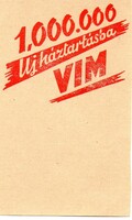 Számolócédula: VIM tisztitószer.