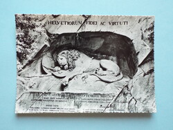 Postcard (3) - Switzerland - Lucerne - The Dying Lion 1950s