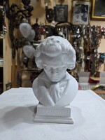 Herendi porcelán Beethoven mellszobor