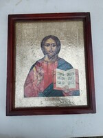 Antik Orosz Ikon – Krisztus Pantokrátor