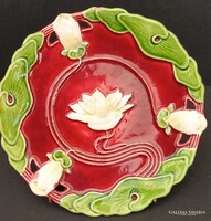 GYÖNYÖRŰ ZSOLNAY JÚLIA LÓTUSZMINTÁS TÁNYÉR