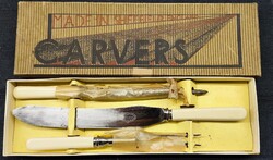 Sheffieldi 3 részes pecsenyevágó készlet – Eredeti dobozában