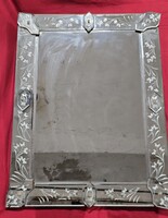 Beautiful Antique Floral Pattern Venetian Mirror