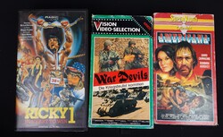 Set of 3 Collector's VHS / Video Tapes