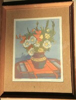 (N) Mészáros Lajos (1925-1971) : Csendélet