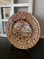 Rózsaszín antik Zsolnay perzsa mintás tányér