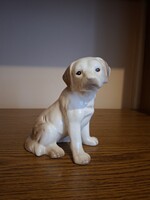 Porcelán kutya. 16 cm. Hibátlan. Jelzett