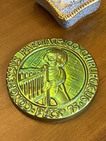 1975 ZSOLNAY EOZIN PLAKETT CONGRESSUS PAEDIATRICO-CHIRURGICUS GYERMEKSEBÉSZETI KONGRESSZUS
