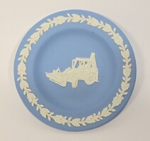 Vintage Wedgwood kerámia kis traktoros díszítésű dísztányér