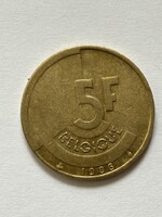 Belgium, belga 5 frank,1986