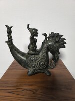 Csodálatos Indonéz bronz szobor.