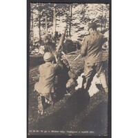 Magyarország,Cs. és kir. 50. gyalogezred - Möldner hadnagy felvétele - Gépfegyver a repülők ellen 1916