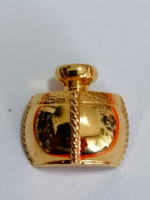 Gyűjtői ritkaság, vintage, aranyozott YSL Yves Saint Laurel Champagne parfümüveg  bross    716.
