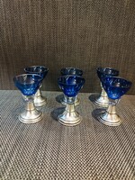 Ezüst Talpú Pohár készlet
