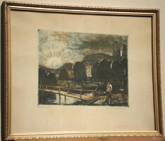 (K) Lukovszky László (1922-1981) : Alkonyat