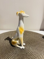 Hollóházi art deco agár kutya szobor