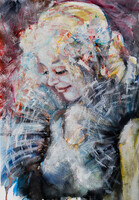 Ballerina . Balerina - eredeti tempera festmény