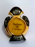 Extrém ritka,  aranyozott Cartier Panthére de Cartier  parfümüveg kitűző    706.