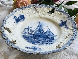 Antik 18.sz-i ónmázas Delfti  fali tányér..