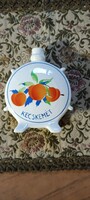 Kecskeméti barack Braun Testvérek porcelán kulacs