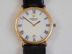 Raymond Weil aranyozott analóg quartz férfi karóra. Jól működő, pontos, szép állapotú.