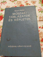 SÁRKÖZI ZOLTÁN MŰSZAKI TÁBLÁZATOK ÉS KÉPLETEK  RÉGI KÖNYV