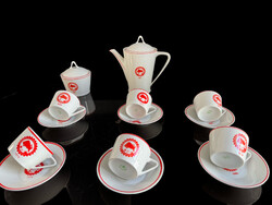 Hollóházi - Húsipari vállalt Gyöngyös kávés készlet