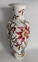 Zsolnay Orchidea / Orchideás nagy váza (42 cm), makulátlan, új állapot!