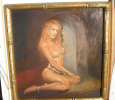 BENDA ZOLTÁN . CSODÁLATOS NŐ AKT FESTMÉNY