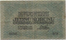 1 korun koruna korona 1917 Csehszlovákia 3.