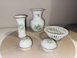 Herendi Csipkebogyó mintás asztal szett