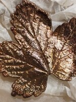 Valódi levél - " tiszta rézben / bross